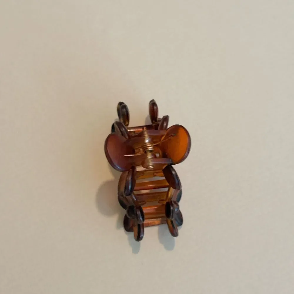 Floral Brown Hair Clip N1411